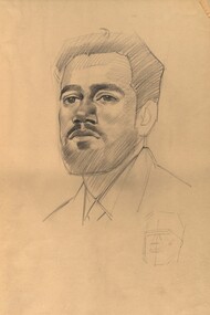 Drawing - Drawings, Life Drawing with markings by tutor Geoffrey Mainwaring