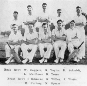Image, Ballarat School of Mines Cricket Team, 1954
