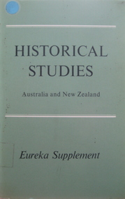 Book, Eureka - Historical Studies Eureka Supplement, 1965