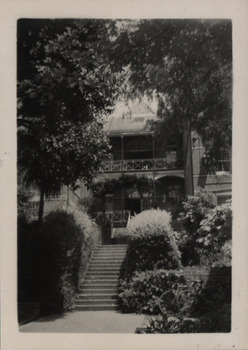Stairs and garden at the Ballarat School of Mines