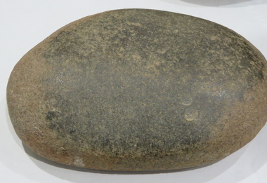 Stone tools, Aboriginal stone axe blank and grinding stone