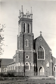 bluestone church with spire
