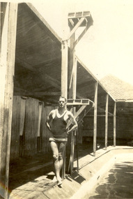 Photograph, Frank Wright at the Ballarat City Baths, c1930, 1930