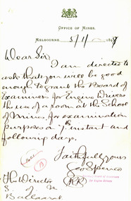 Handwritten letter