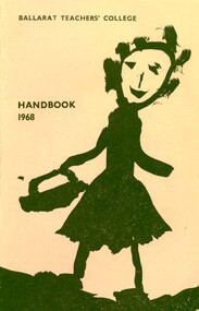 Book cover with child's drawing of a woman in a dress