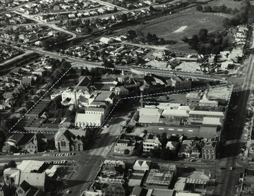 Aerial view of the Ballarat School of Mines campus