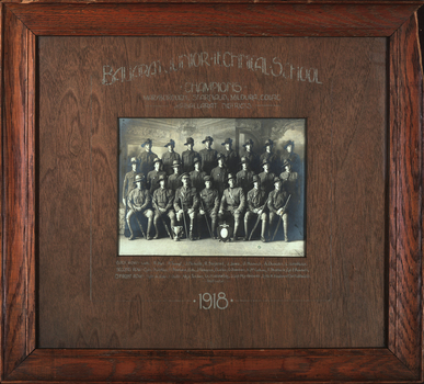 Framed photo of cadets