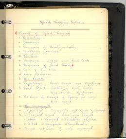Handwritten  Speech Training Syllabus