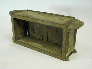 Tool, Brick mould and brick, 1) UNKNOWN  .2) c.1888