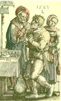 Three people, one is a dentist and on is a patient