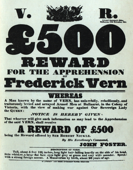 Printed reward poster