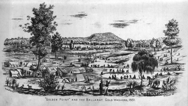 Alluvial goldfield in Ballarat