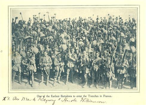 A batalio of World War One soldiers