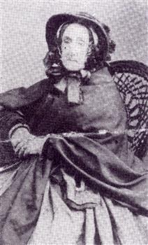 A woman in a bonnet