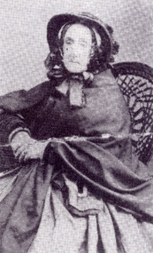 A woman in a bonnet