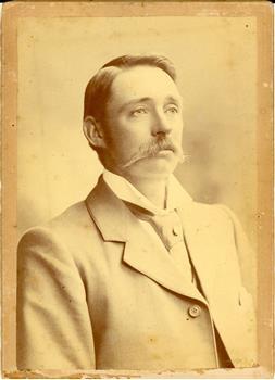 a man with moustache