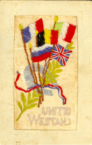 Embrodered postcard