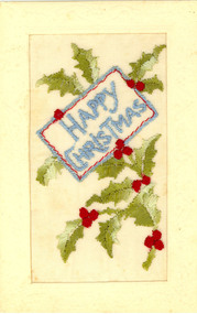 Embroided card