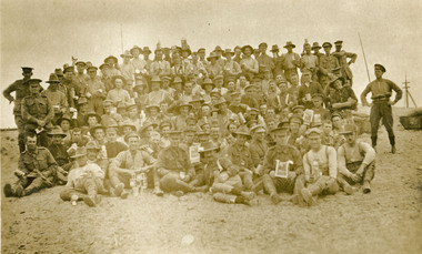 Postcard - photographic, Group of the 18th A.S.C Australian Imperial Forces