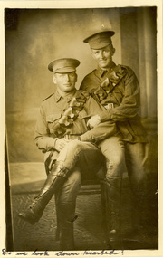 Postcard - photographic, A. Gordon Spittle [and Harry Holmes?] , 1916, 23/03/1916