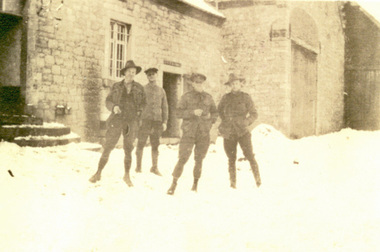 Photograph - postcard, Cam Williamson, World War One AIF Soldiers at the Suez, c1916