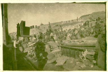 Photograph - black and white, AIF Soldiers at Serapeum
