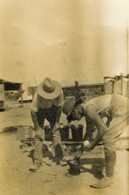 Photograph - black and white, Cam Williamson, AIF Soldiers Making Afternoon Tea, c1916