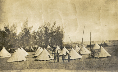Postcard - photographic, Australian Camp at Sereapeum