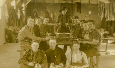 Postcard - photographic, Harry Holmes' battalion