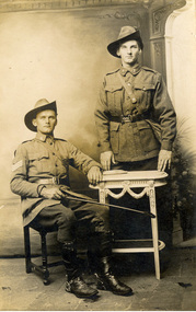 Postcard - photographic, Sergeant French and Driver French, c1916