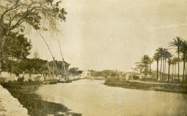 Postcard - photographic, Egyptian Canal near Nouza Gardens