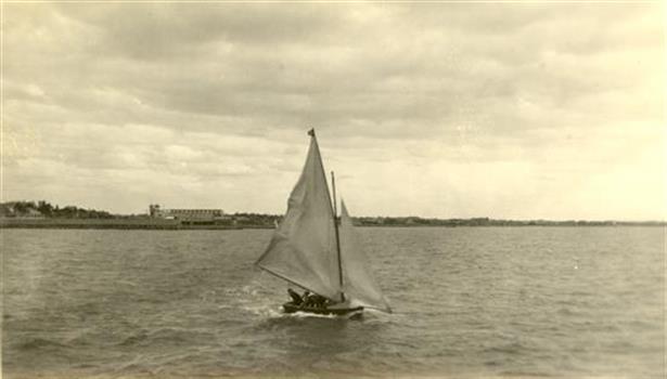 Yacht on water