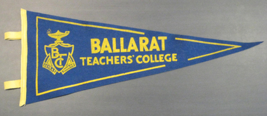 Blue felt pennant