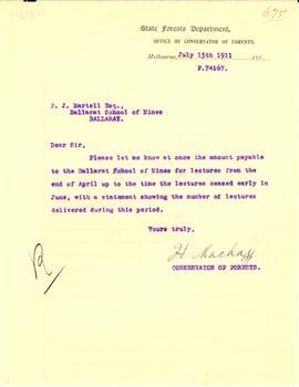 typed letter