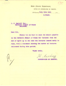 typed letter