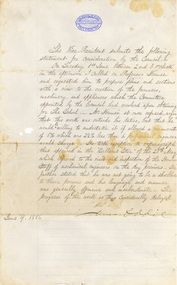 Handwritten letter