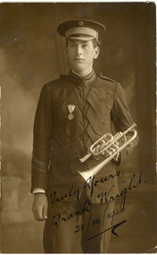 Frank Wright with cornet