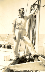 Photograph - Photograph, Black and White, Frank Wright Sails the Red Sea, 1940