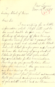 handwritten letter