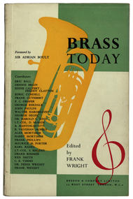 Book, Bessen * Co. Ltd, Brass Today edited by Frank Wright, 1957