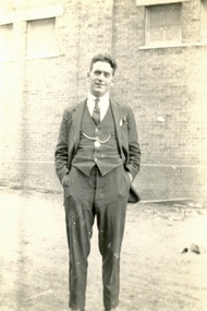 Photograph - Black and White, Frank Wright at Toowoomba, Queensland, Easter 1922