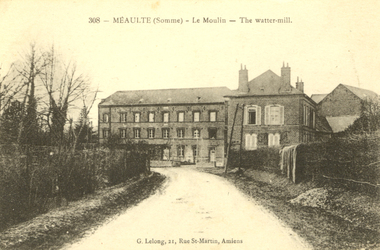 Postcard, The Watter-mill, Meaulte, Somme