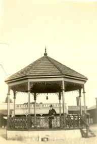 Photograph - Black and White, Frank Wright, Creswick Band Rotunda, 1922, 4/3/22