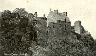 Postcard, Roslin, c1945