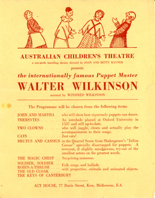 Document, Australian Children's Theatre Flyer