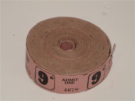 A roll of 9 pence tickets