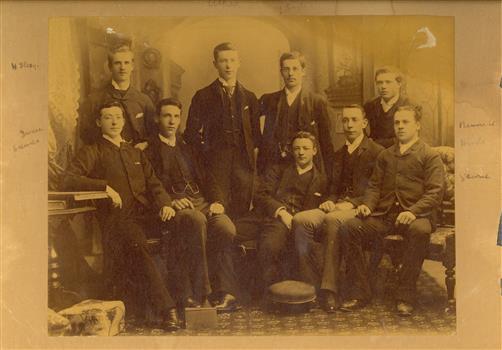 Nine young men