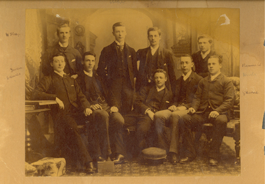 Nine young men