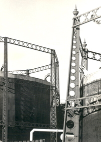 A detail of gasometers at Ballarat