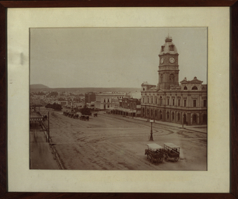 Photograph - Black and White Photograph, Sturt Street Ballarat - Looking East, 1872